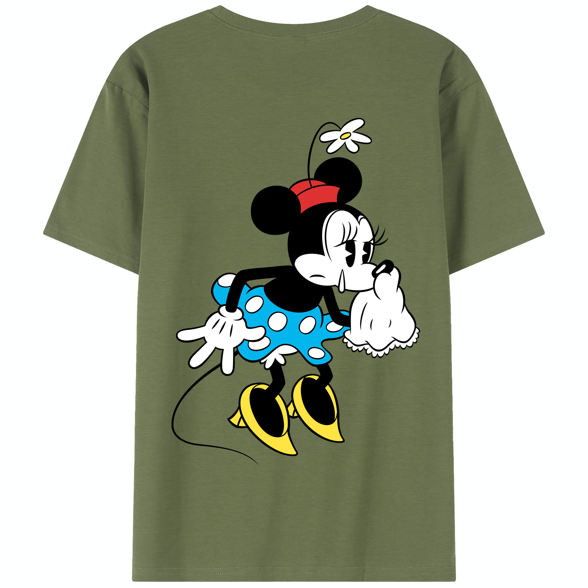 （画像用） ミッキーマウス Mickey Mouse 綿100％半袖Tシャツ（背面プリント）